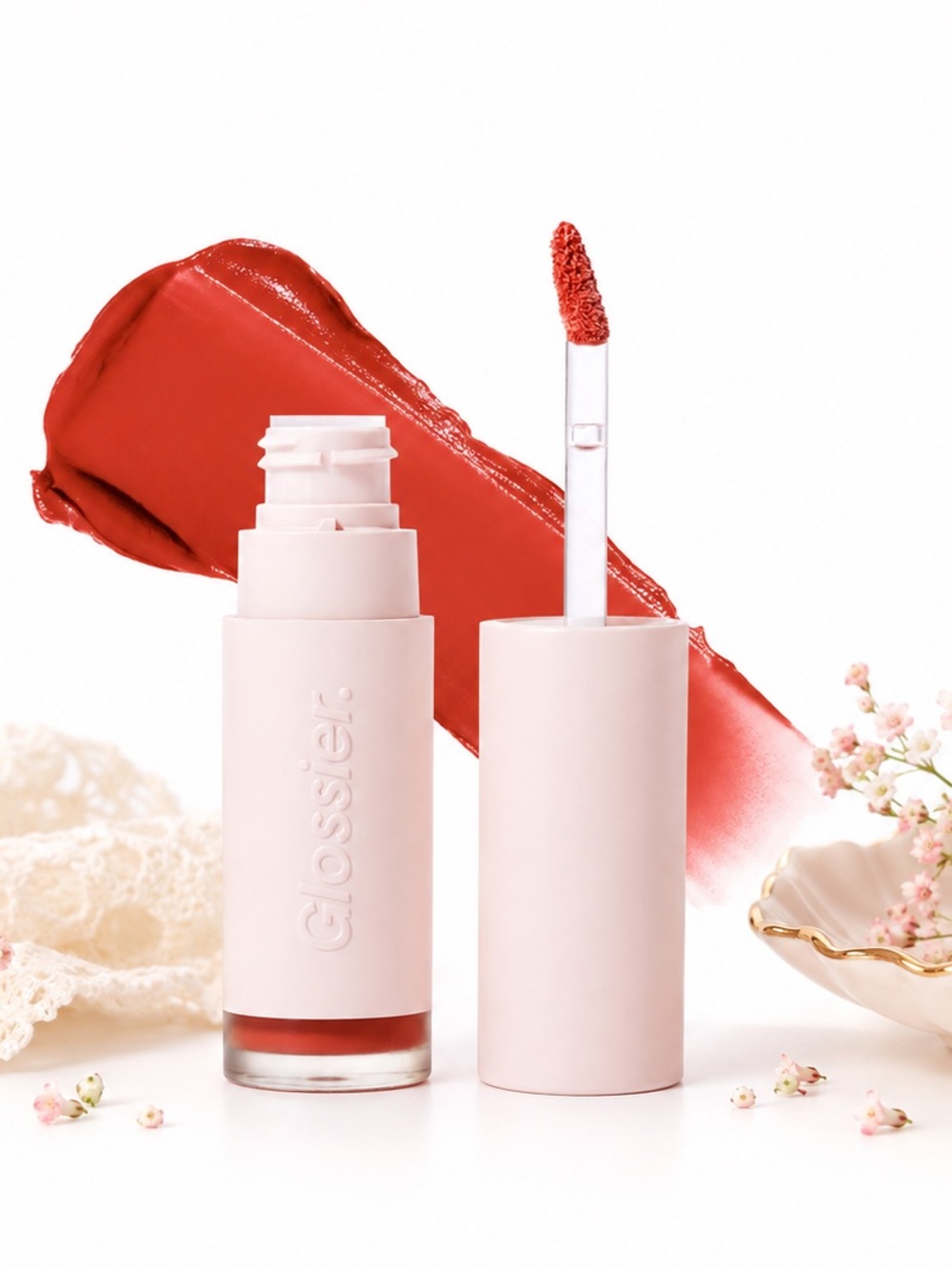 Glossier G Suit Soft Touch Lip Crème in Shade-  "Strike"